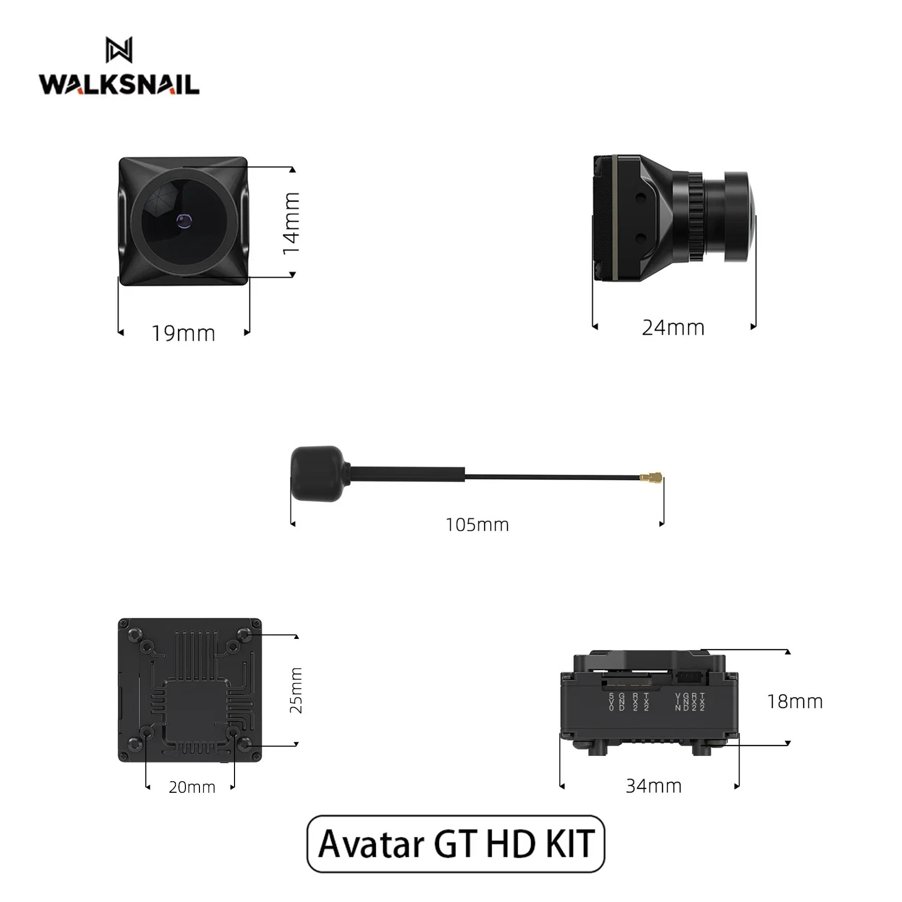 Walksnail Avatar GT HD KIT 2W  - огляд і ціна Fpv Drone Antenna
